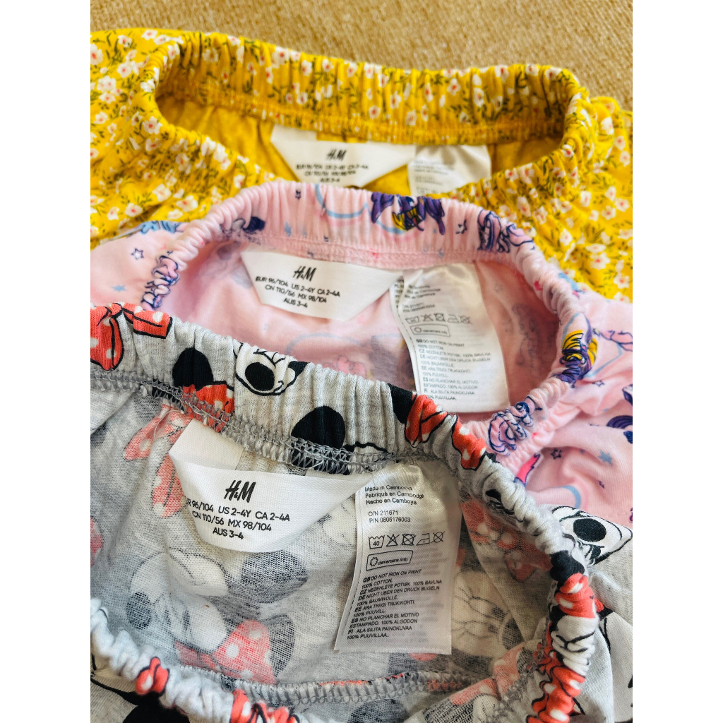 Set váy 3 tầng bé gái H.M vải hãng mẫu mới 2023