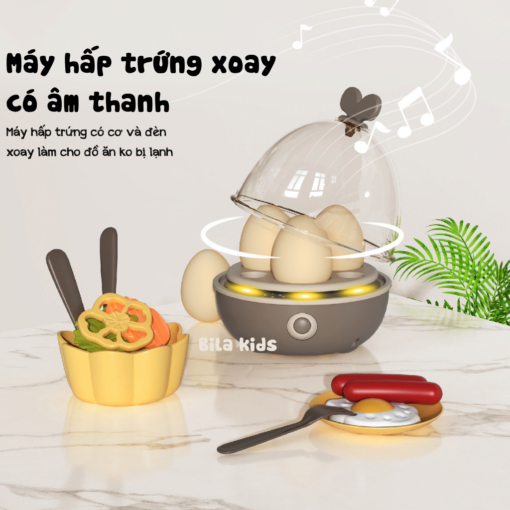 Đồ chơi nấu ăn cho bé cỡ lớn 93CM, mô phỏng nấu bếp thật có vòi nước, khói, Đồ chơi trẻ em BILA KIDS