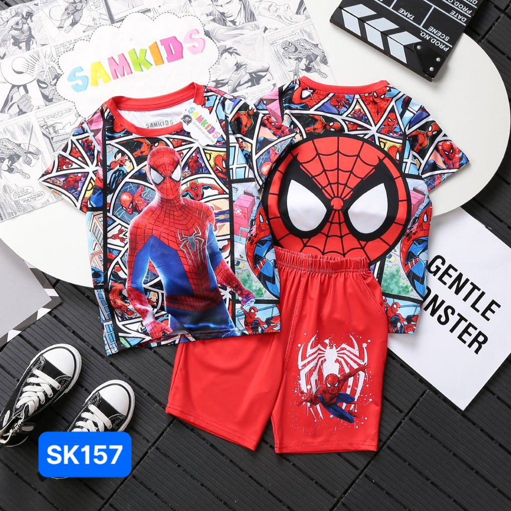 Bộ quần áo siêu anh hùng người nhện siêu ngầu - Samkids