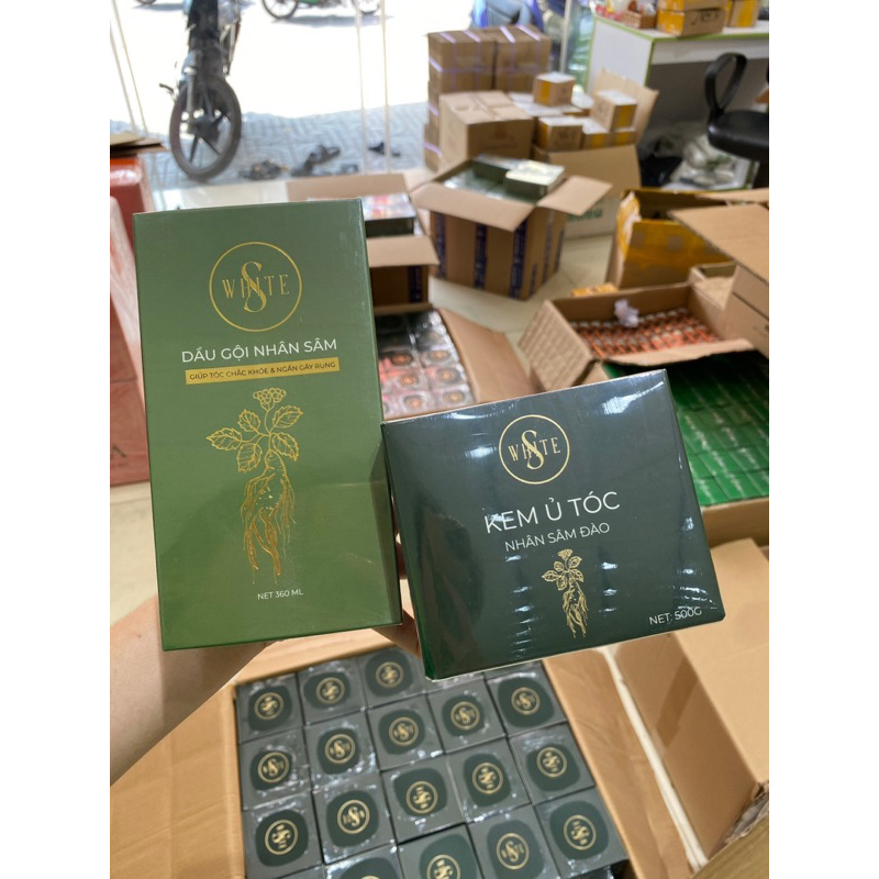Combo Gội - Ủ Tóc Nhân Sâm Đào Swhite Mẫu Mới Chính Hãng