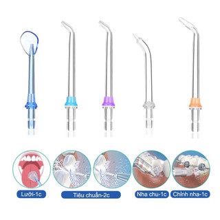 Đầu tăm nước thay thế cho tất cả máy h2ofloss, bộ 5 cái