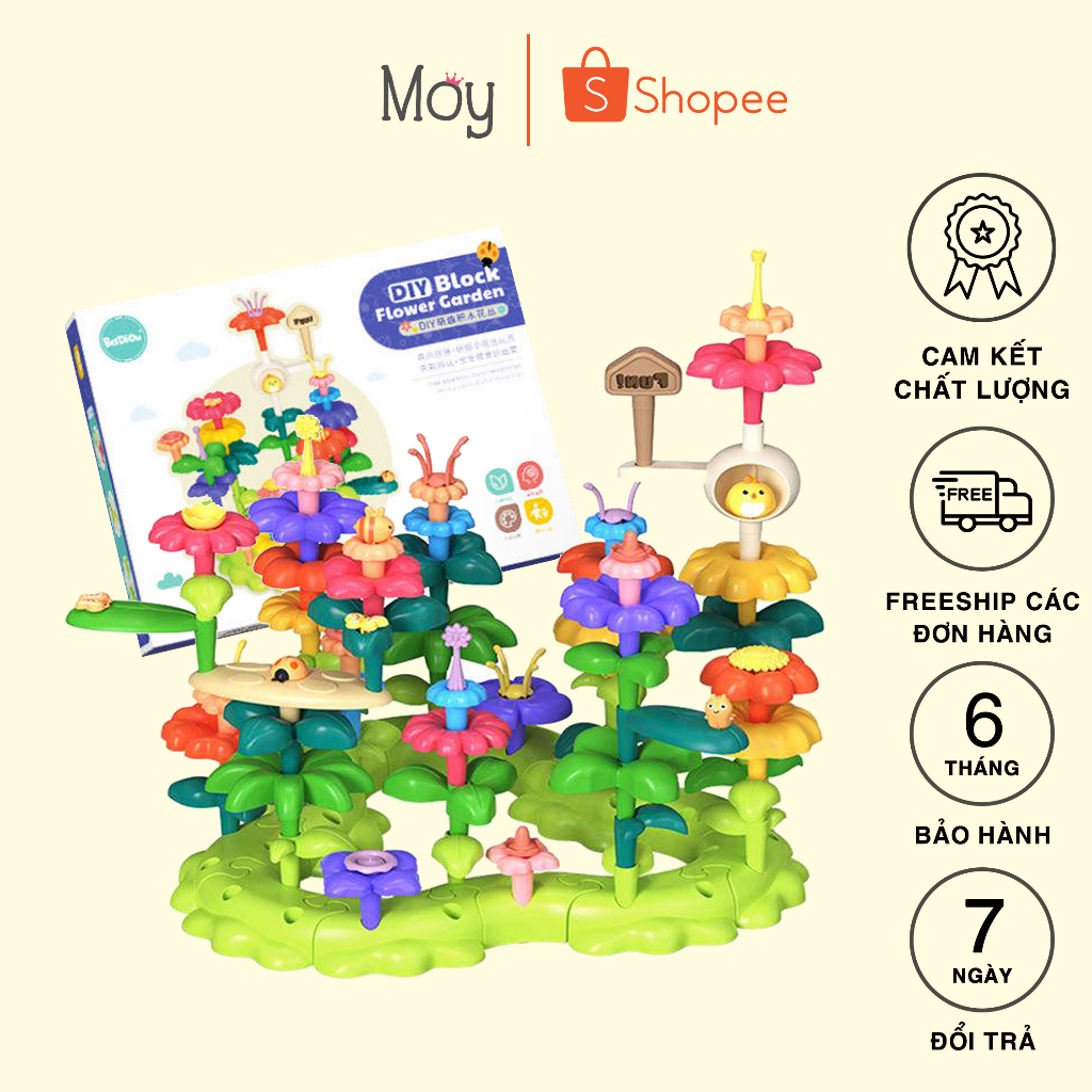 Ghép Hình Vườn Hoa Cho Bé Trai Bé Gái - Shop Đồ Chơi Trẻ Em Moy Kids