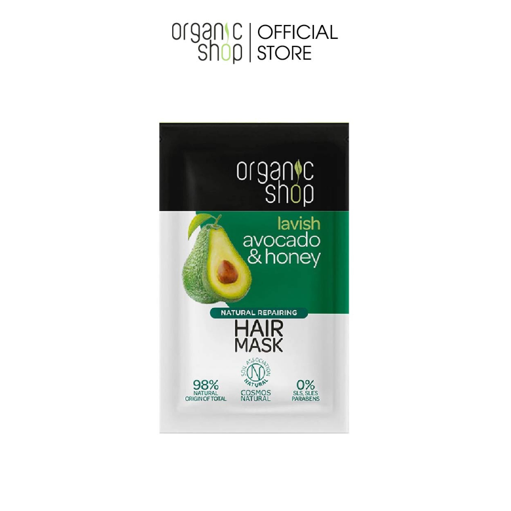 Sample Ủ Tóc Giúp Tóc Mềm Mượt Chiết Xuất Bơ Và Mật Ong ORGANIC Avocado & Honey Hair Mask 6ml