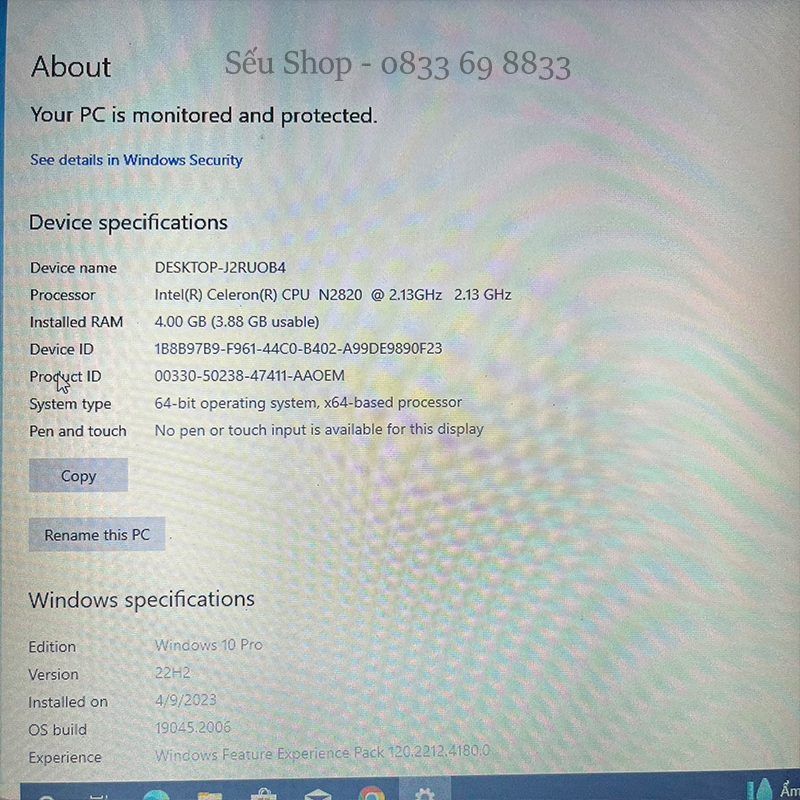 Laptop văn phòng giá rẻ - hình thức đẹp chạy tốt - Thông tin vui lòng đọc mô tả