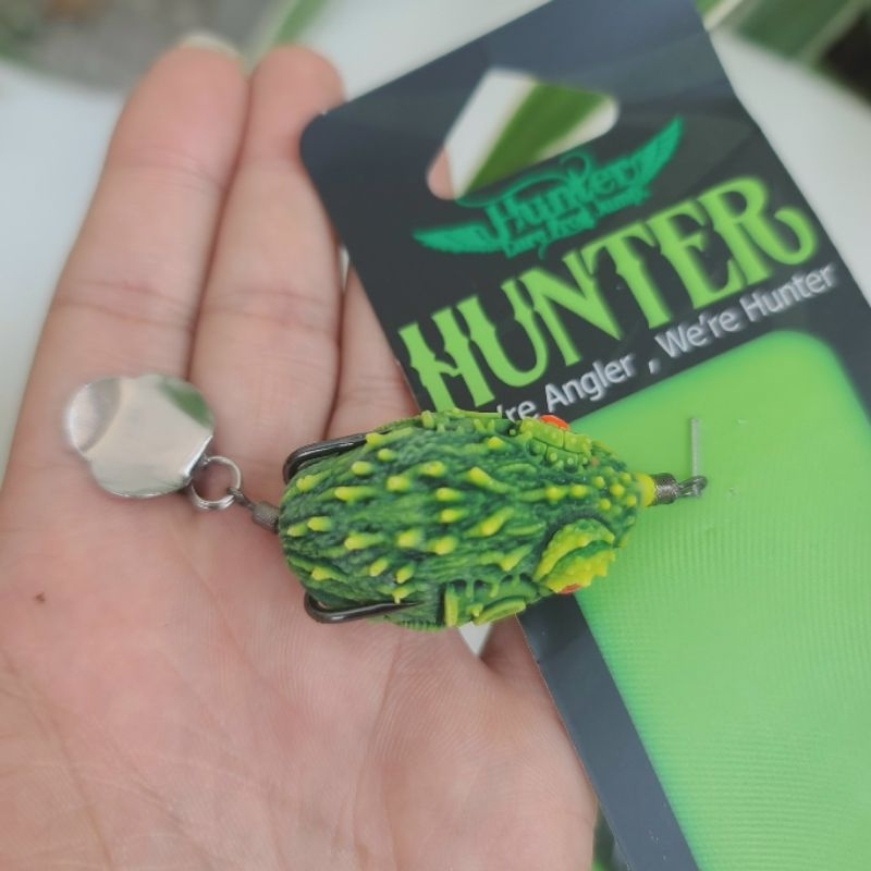 Mồi Câu Nhái Hơi Hunter V7 Câu Lure Siêu Nhạy