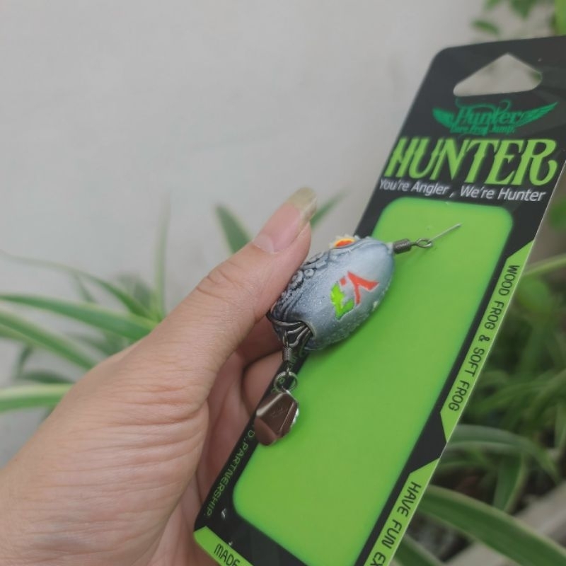Mồi Câu Nhái Hơi Hunter V7 Câu Lure Siêu Nhạy