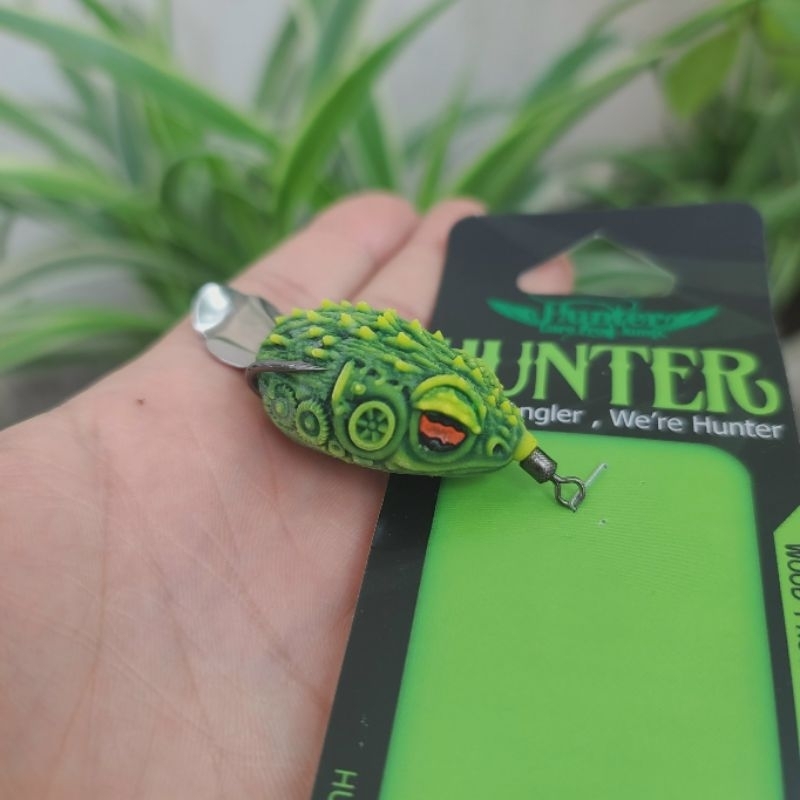Mồi Câu Nhái Hơi Hunter V7 Câu Lure Siêu Nhạy