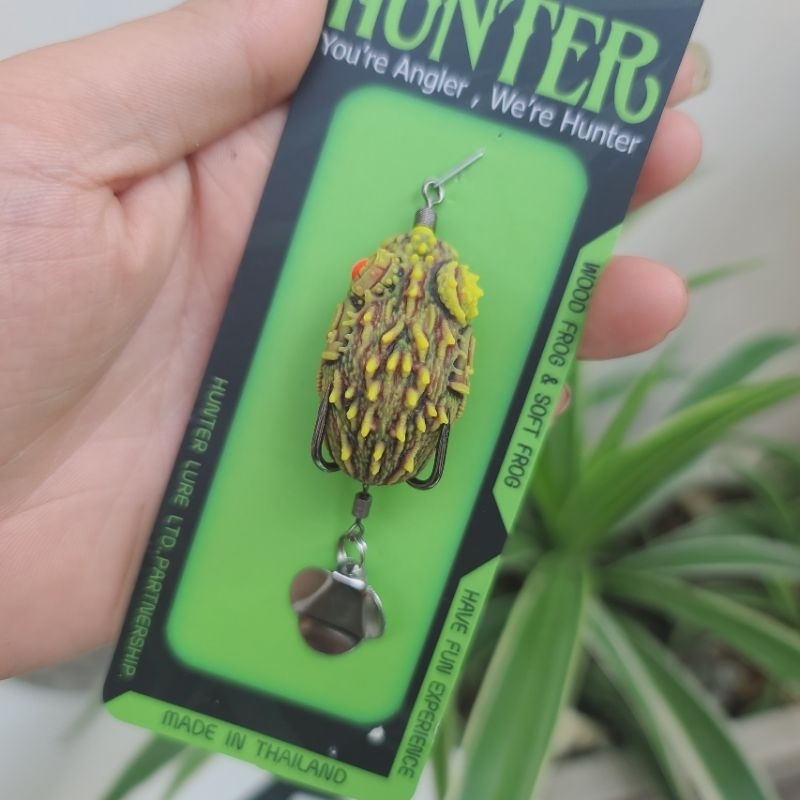 Mồi Câu Nhái Hơi Hunter V7 Câu Lure Siêu Nhạy
