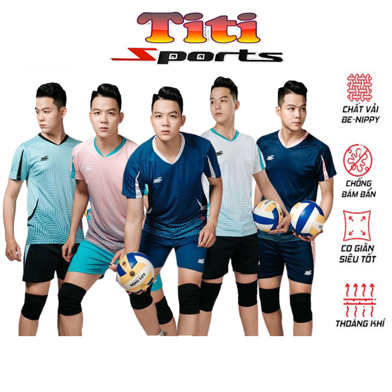 Bộ Quần Áo Bóng Chuyền Nam RIKI VOL2 Cao Cấp, Vải Mè Co Giãn Tốt, Thoáng Khí, Thấm Hút Mồ Hôi