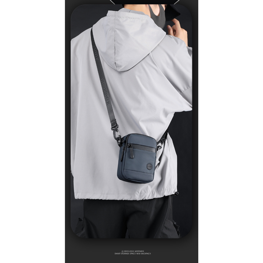 Túi đeo chéo nam thời trang unisex phong cách nhật bản thế hệ mới vải cao cấp chống nước nhiều ngăn đựng 1237