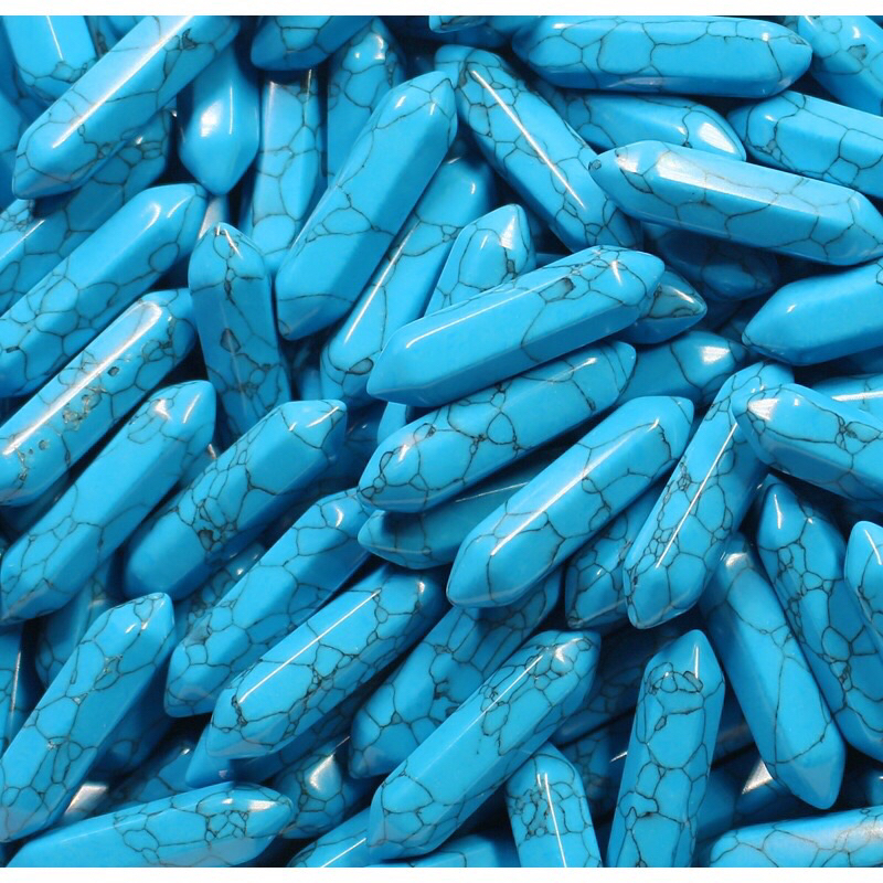 Đá thanh tẩy 2 đầu lục giác Reiki 3 cm, trang trí đẹp