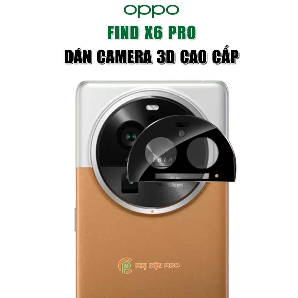 Dán camera Find X6 Pro thấu kính nổi 3D - Cường lực camera Oppo Find X6 Pro độ cứng 9H trong suốt