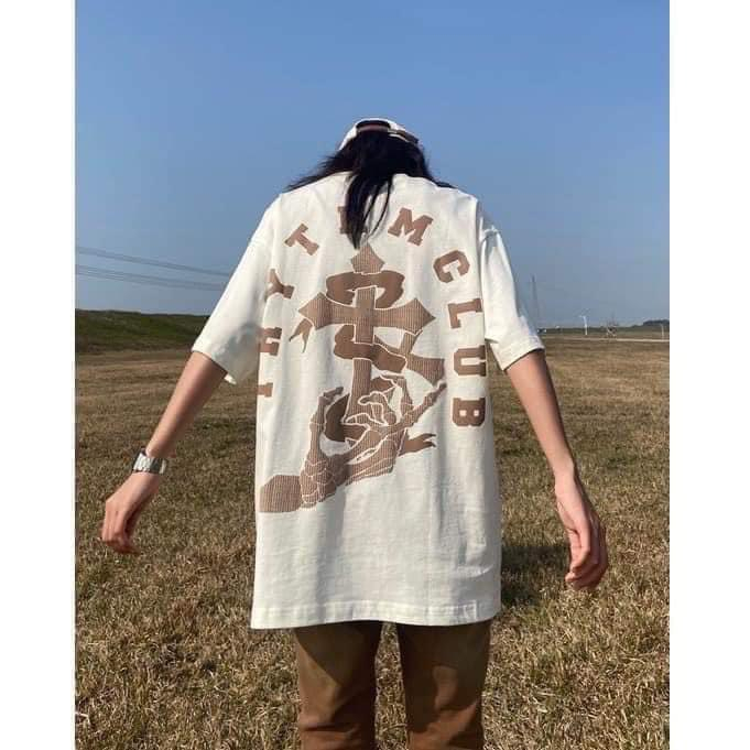 Áo phông thánh giá túi zip xịn form rộng nam nữ