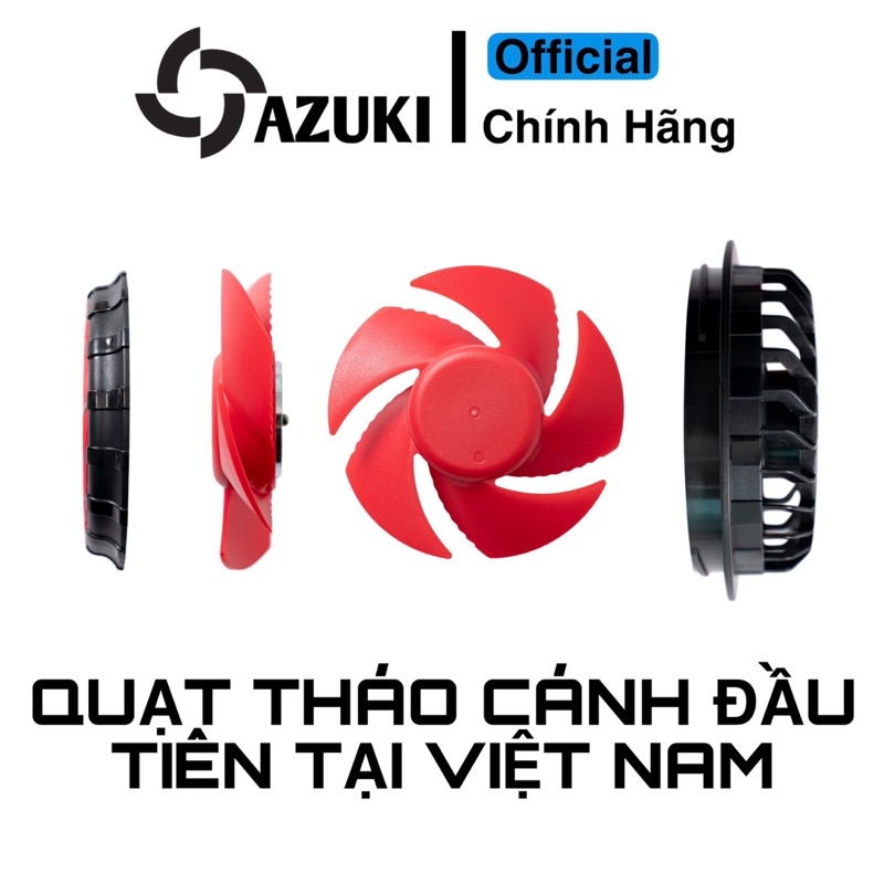 Bộ phụ kiện áo điều hòa Azuki [Pin trâu 26.000mah chạy 24-30 tiếng, Quạt đỏ 13V không chổi than - NIKITO