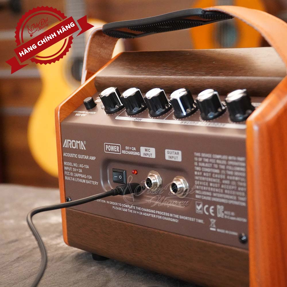 Ampli/ Amply/ Âm ly Guitar AROMA AG-15A - Nhập Khẩu Chính Hãng