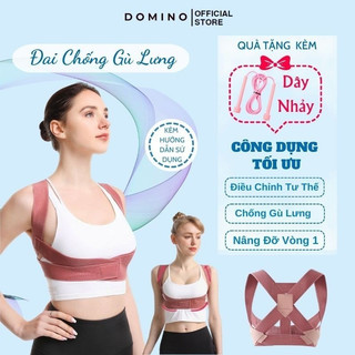 Đai chống gù lưng domino định hình vòng 1 cao cấp đủ size cho mọi lứa tuổi