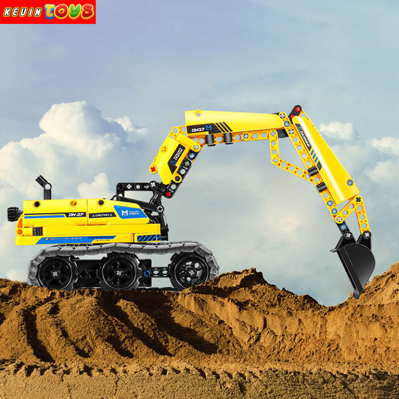 Đồ Chơi Lắp Ráp Kiểu Lego TECHNIC Mô Hình Máy Xúc, Xe Cẩu Biến Hình Robot 3in1 Điều Khiển Từ Xa RC No.8037 516PCS