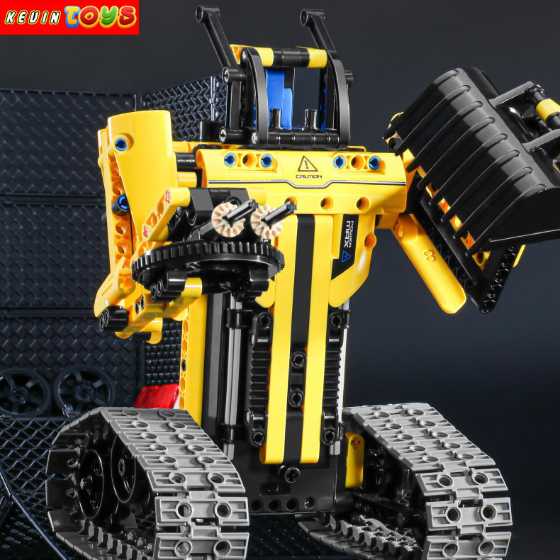 Đồ Chơi Lắp Ráp Kiểu Lego TECHNIC Mô Hình Máy Xúc, Xe Cẩu Biến Hình Robot 3in1 Điều Khiển Từ Xa RC No.8037 516PCS