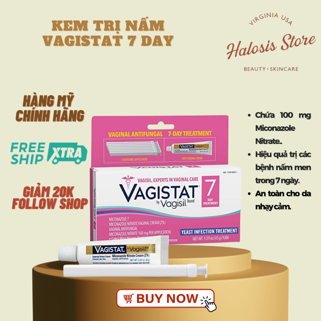 Vagistat Phụ Khoa Giảm Nấm Ngứa