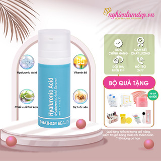 Cấp ẩm, làm sáng, mờ nhăn, giúp da căng bóng, mịn màng HYALURONIC ACID SERUM Hathor Beauty 30ml - Nghiền Làm Đẹp