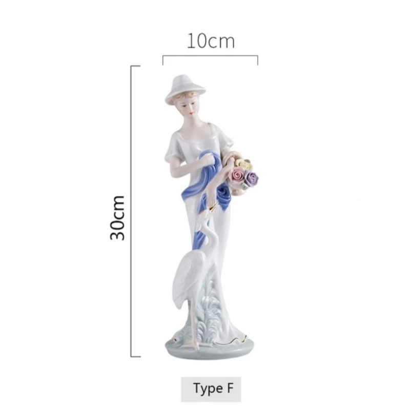 Tượng sứ cô gái