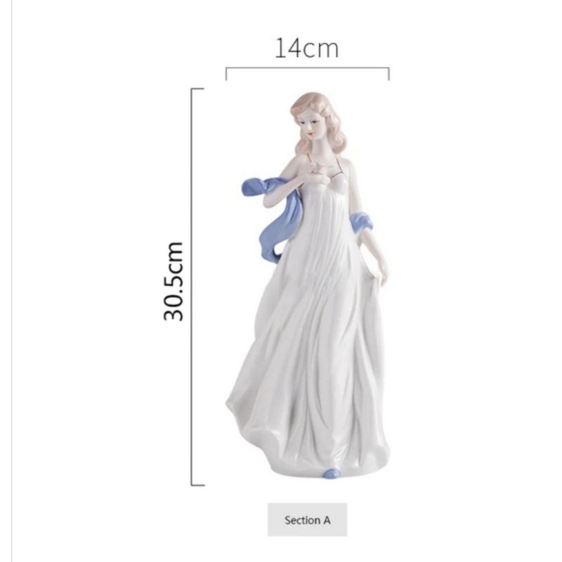 Tượng sứ cô gái