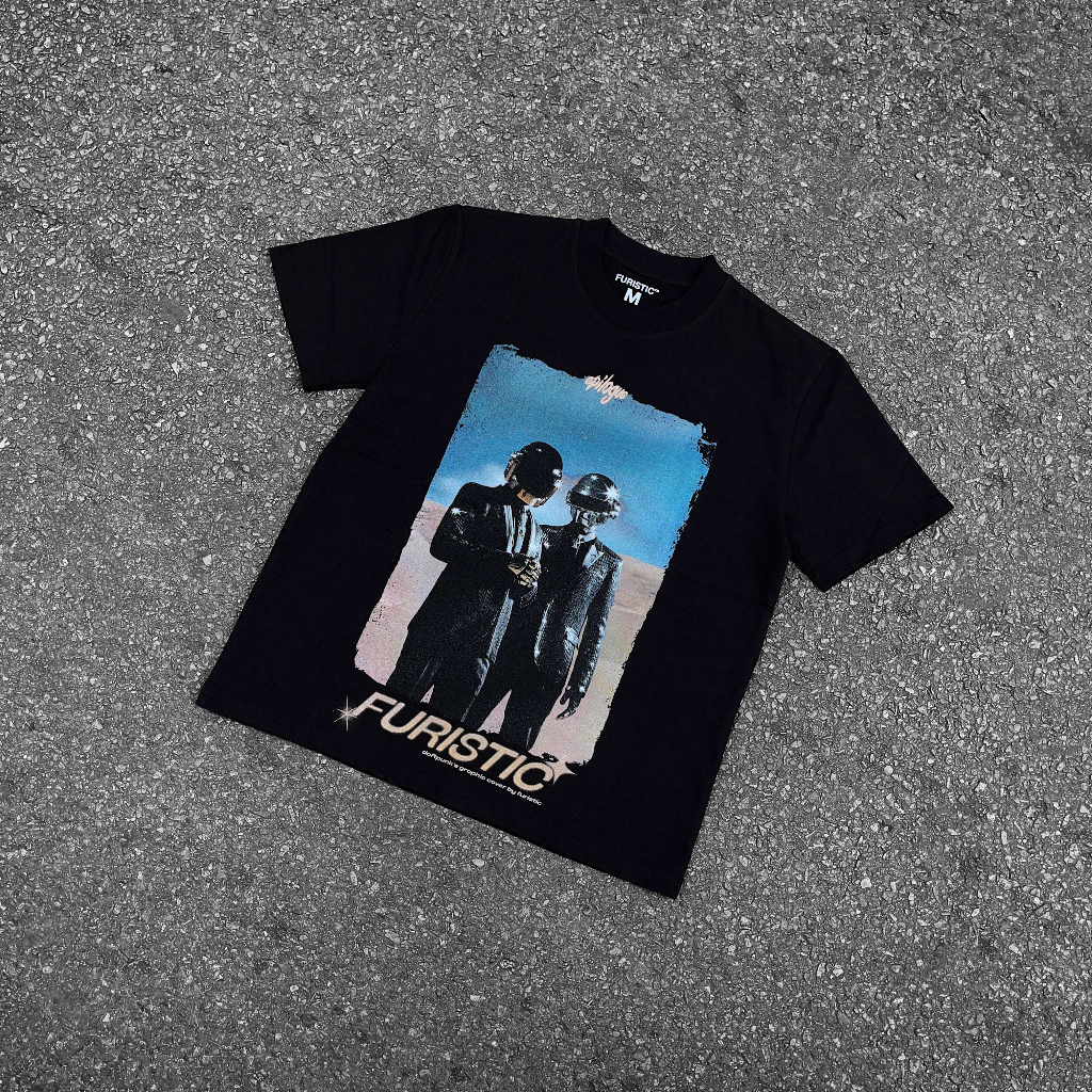 Áo thun oversize graphic tay ngắn cổ tròn FURISTIC DAFTPUNK EPILOGUE TSHIRT 100% cotton