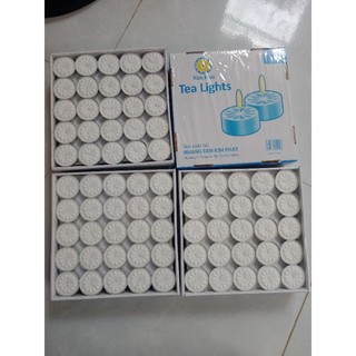 Nến Tealight cháy 2 giờ hộp 100 viên , an toàn, không mùi, không khói