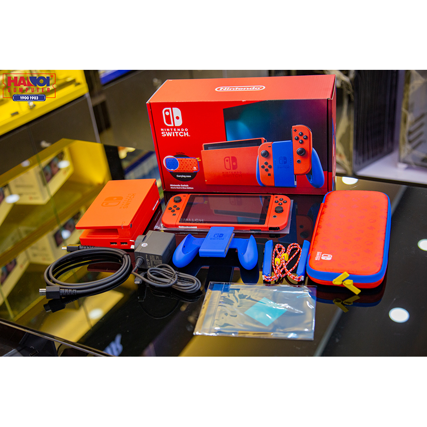 Máy chơi game Nintendo Switch Mario Red and Blue Edition Phiên bản V2 với thời lượng pin cao hơn trước