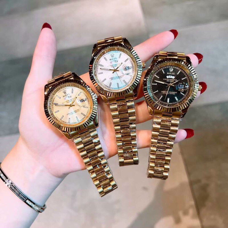 💐💐Dồng hồ mặt tròn nam viền băm, thương hiệu RO.LEX , size 42mm, chống nước
