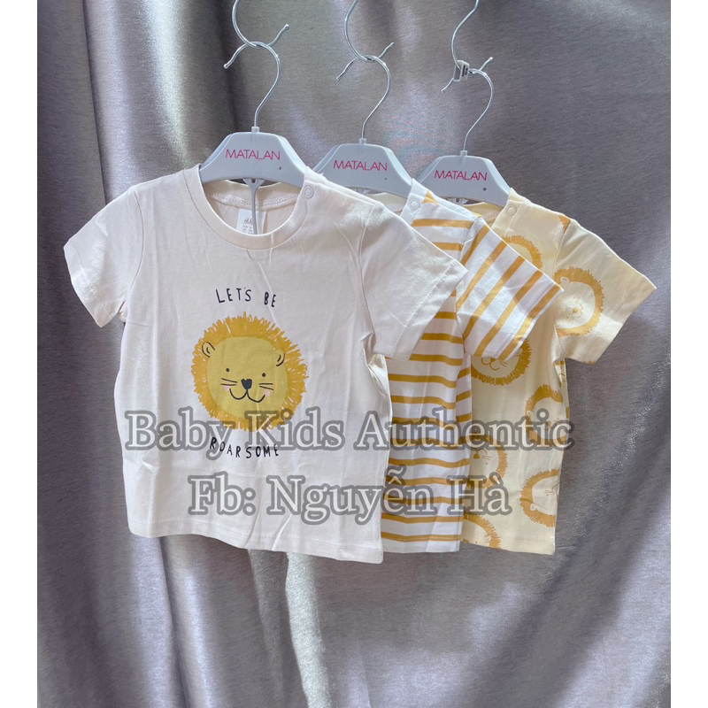 Set 5 áo cotton thun ngắn tay bé trai 6-9m 9-12m 12-18m 18-24m 2-3y 3-4y