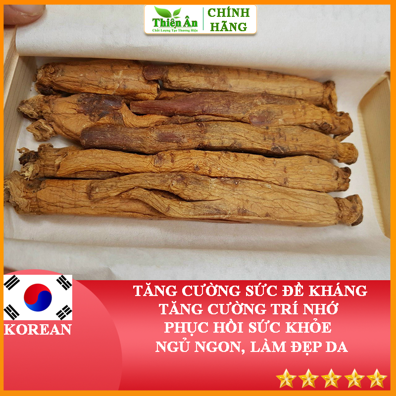 Hồng Sâm Củ Khô Daedong Hàn Quốc 150g Dòng Premium 6-10 Củ