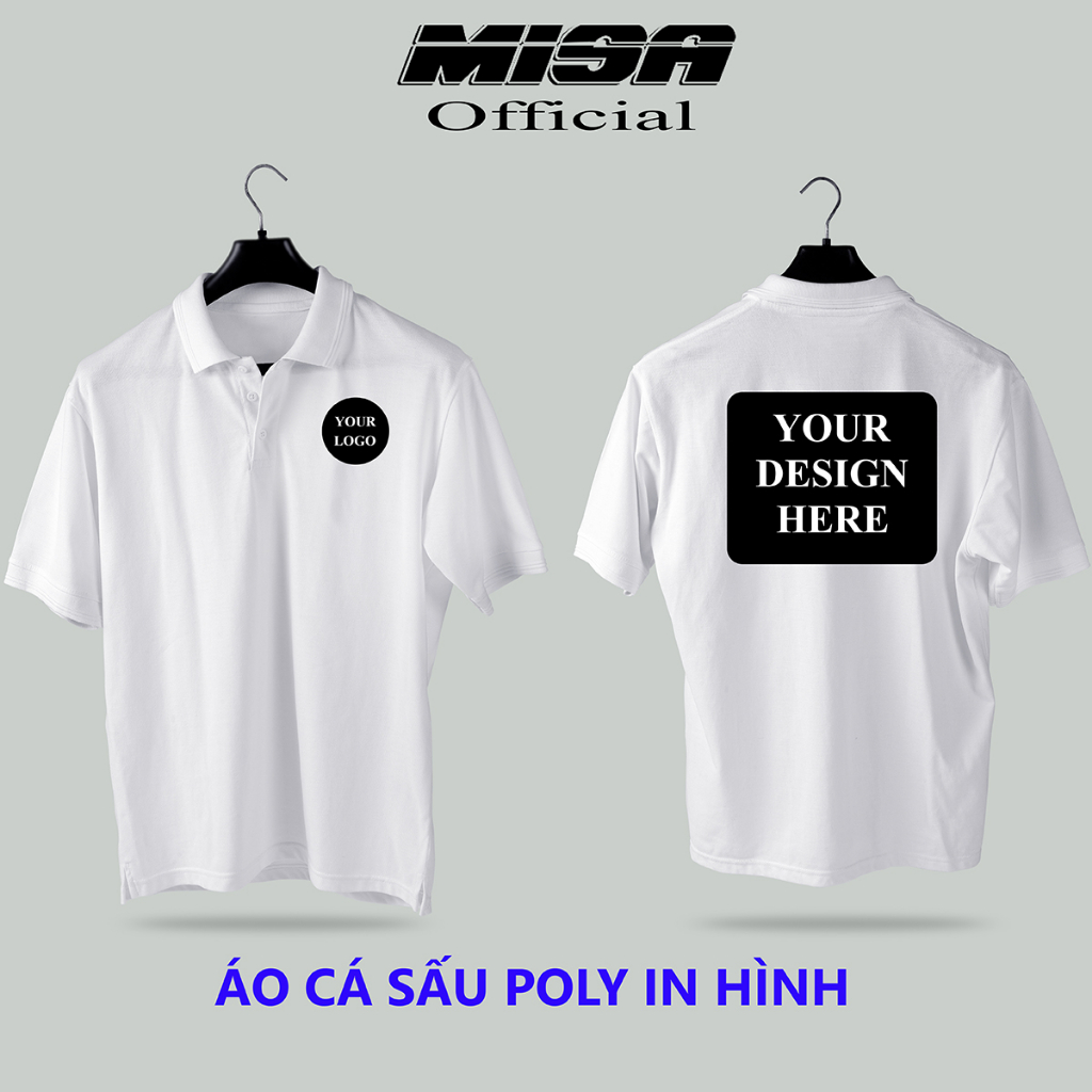 Áo Polo đồng phục quán cà phê, quán ăn, doanh nghiệp vải cá sấu Poly Thái thương hiệu Misa FREE THIẾT KẾ THEO YÊU CẦU
