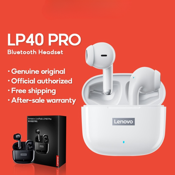 Tai Nghe Bluetooth Lenovo LP40 Pro Bluetooth 5.1 có chất lượng âm thanh tốt và tích hợp micro- Techzone Mall