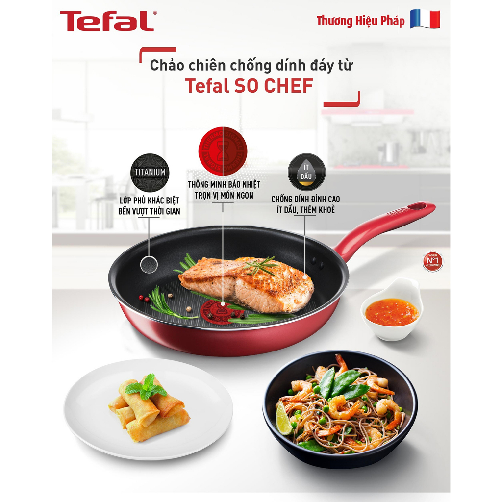 Chảo chiên - Tefal So Chef 28cm