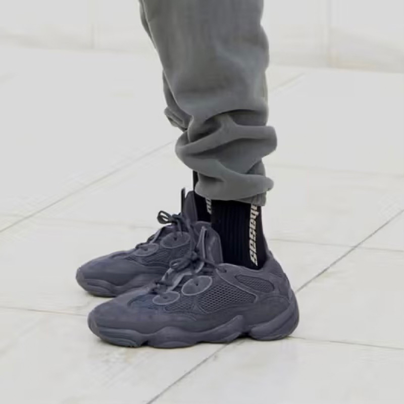 'Giày Cổ Thấp' adidas Yeezy 500 'Black Utility'