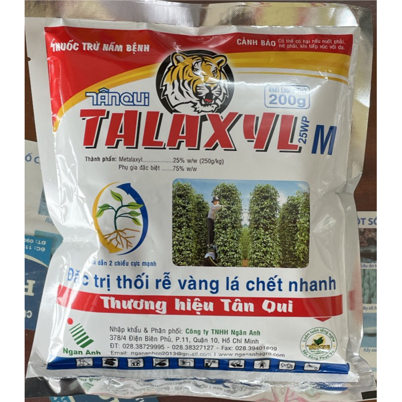Talaxyl 25WP (gói 200gr) - thối rễ vàng lá chết nhanh