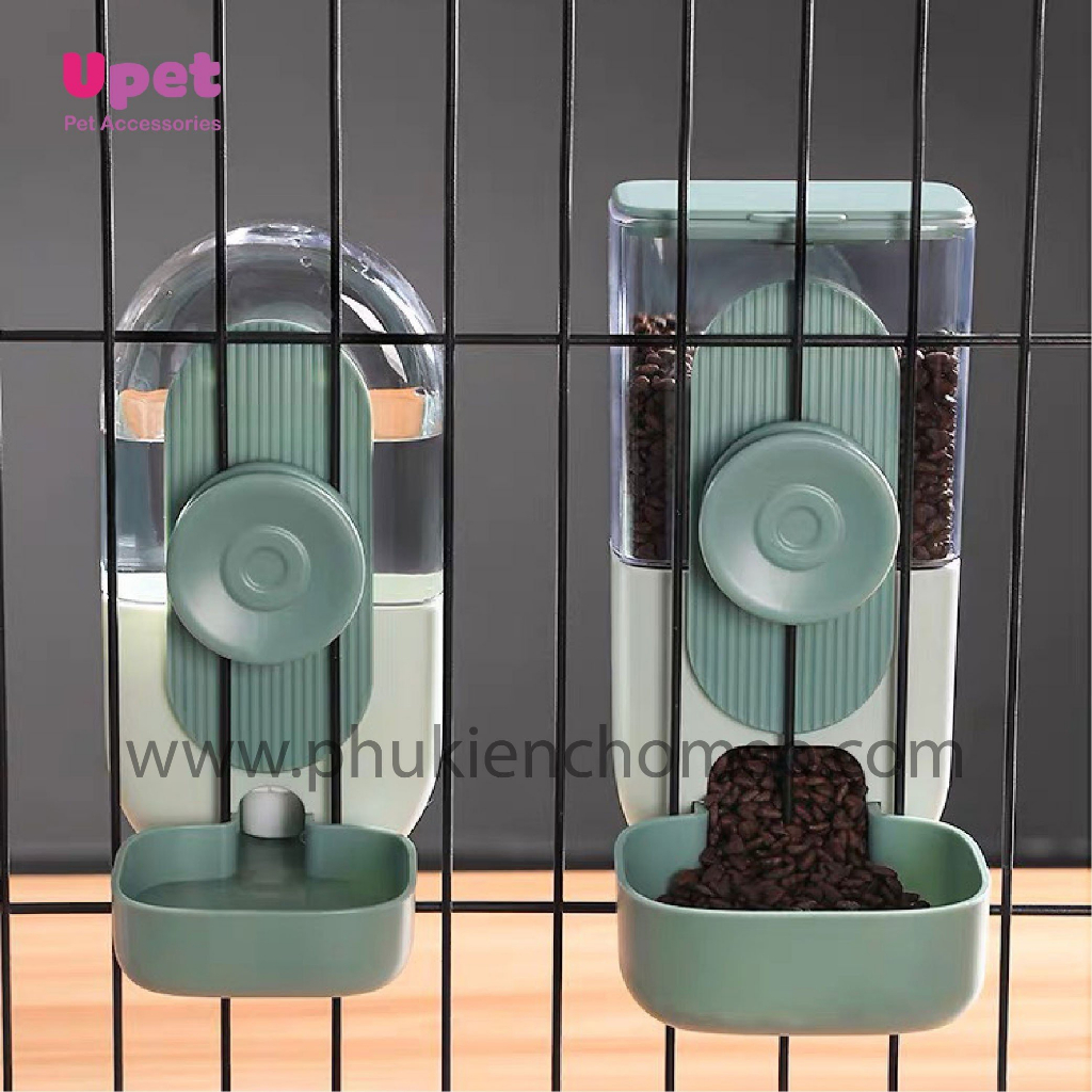 Bình Nước Tự Động Gắn Chuồng Cho Thú Cưng, Bình Nước Gắn Lồng Cho Chó Mèo - Cao Cấp kiểu dáng sang chảnh