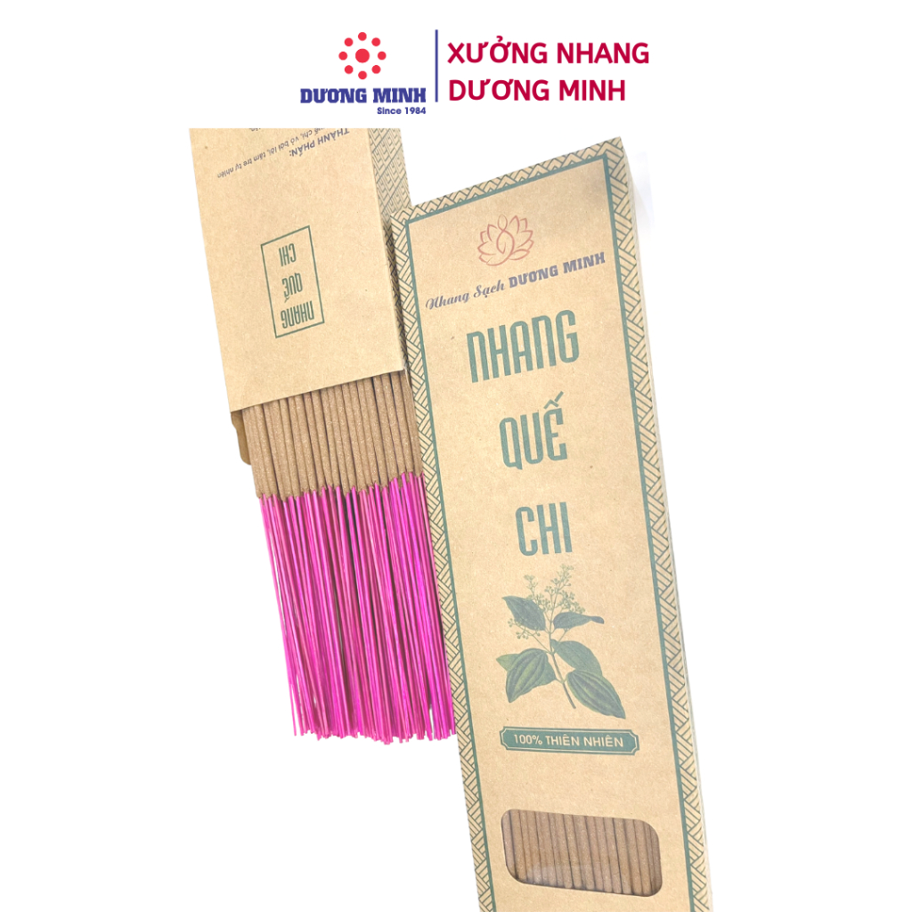 Nhang quế Dương Minh 40cm - nhang thơm quế tự nhiên được kiểm định khói nhang an toàn
