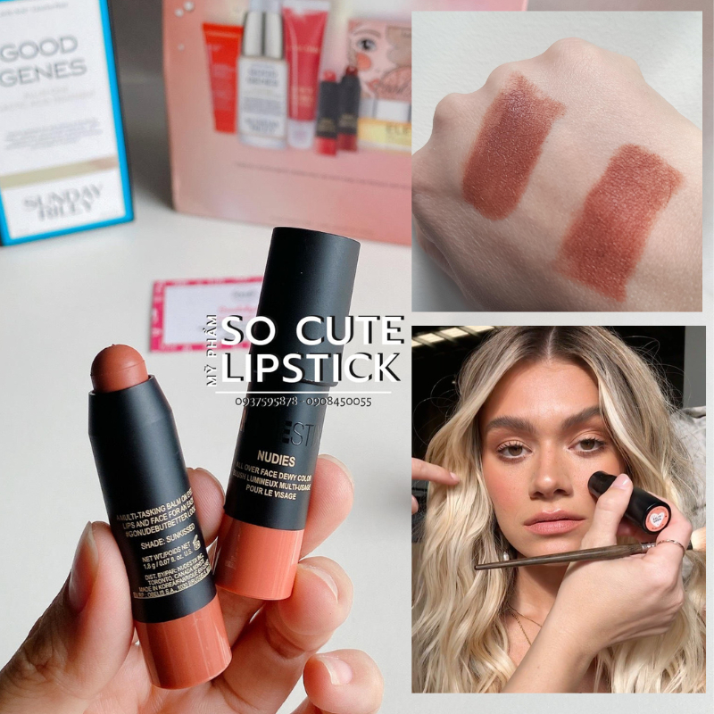 Thanh má hồng NUDESTIX Nudies Matte Blush &amp; Bronze