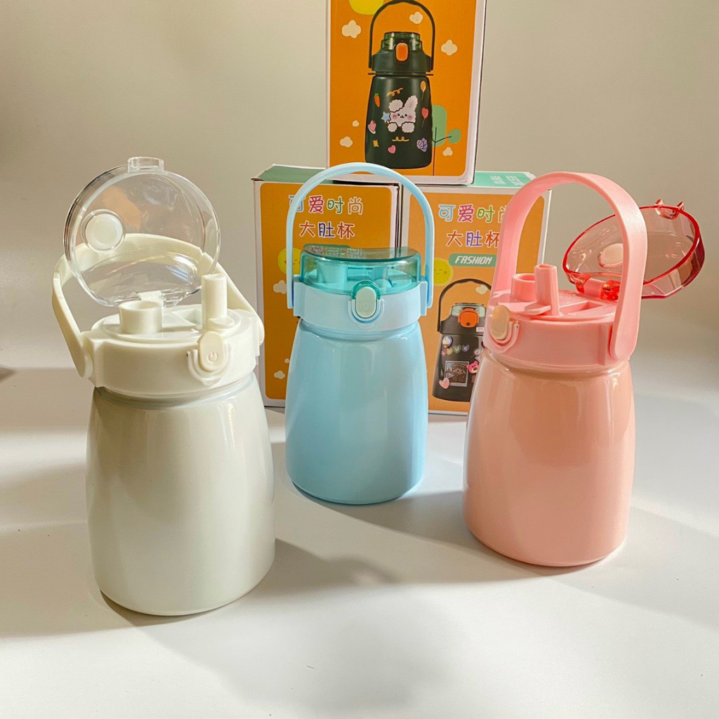 Bình giữ nhiệt 900ml có ống hút và dây đeo chéo