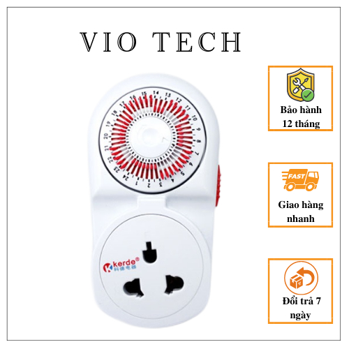 Ổ cắm đa năng hẹn giờ lập trình sẵn công suất chịu tải 2200W