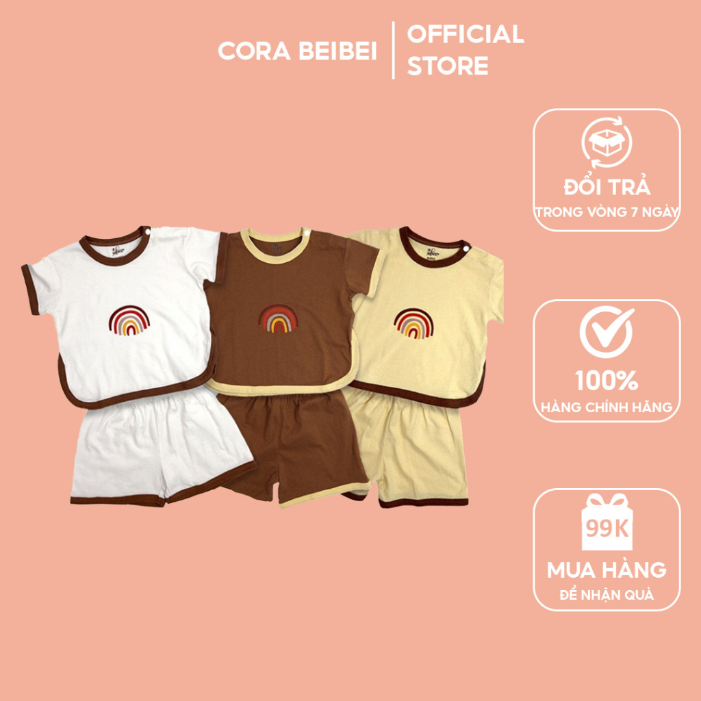 Set bộ quần áo hè cho bé trai và bé gái, bộ quần áo trẻ con chất cotton thoáng mát