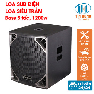 Loa Sub điện siêu trầm Bass 5 tấc công suât 1200W, Sub điện karaoke công suất khủng chính hãng ORIS OTH-18