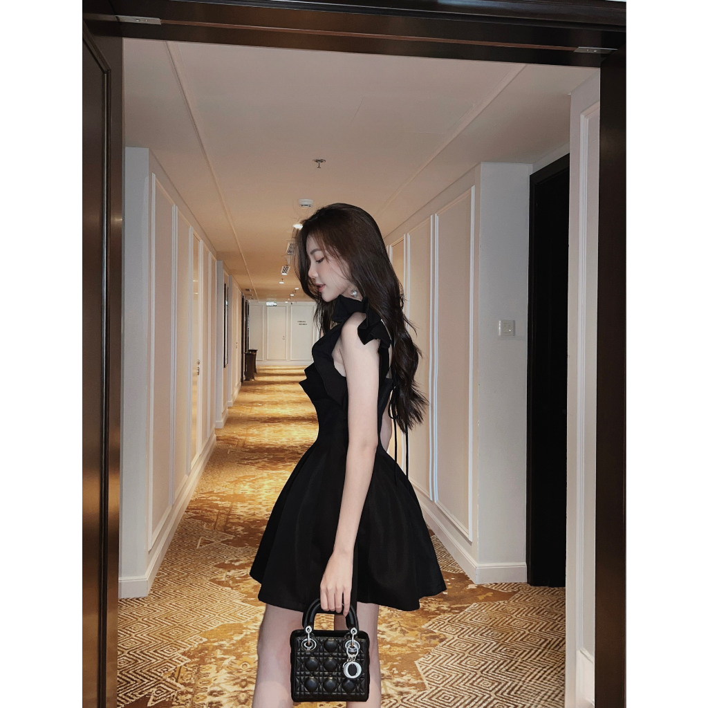 (Có BigSize) Đầm Váy Cúp Ngực Kết Đá Vai Chít Li Eo Form Xòe Siêu XInh CVA20003