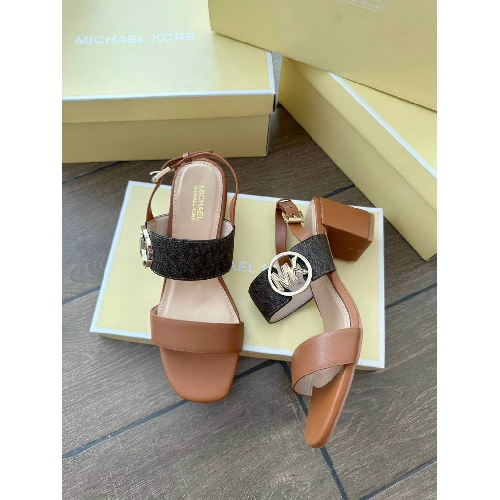 Sandal Nữ Hàng Da Thật Gót Trụ Cao 5cm VNXK