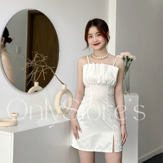 TK043 Đầm tacta 2 dây xếp ly đi tiệc