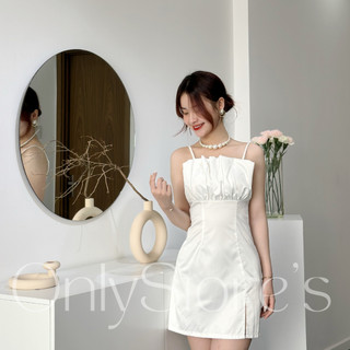 TK043 Đầm tacta 2 dây xếp ly đi tiệc