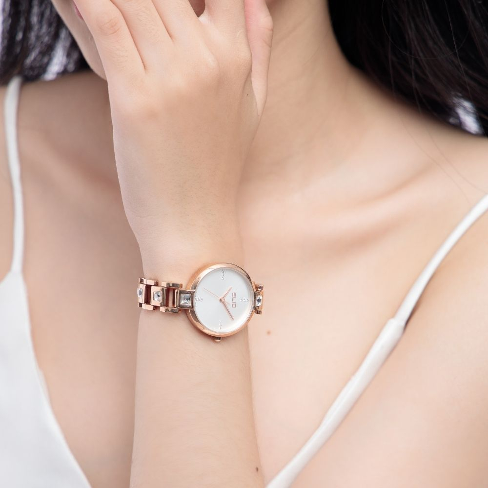 Đồng hồ ELIO 32 mm Nữ ES092-01 màu vàng hồng