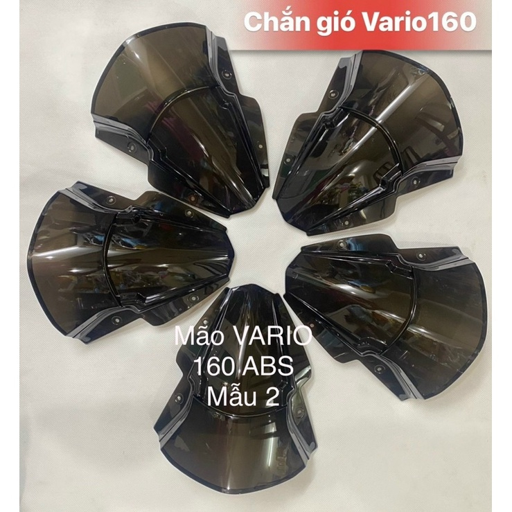 Mão Chắn Gió VARIO 160 2022-2023 Đời Mới Đen Khói